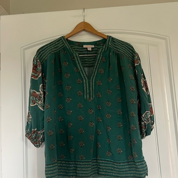 Knox Rose Bohemian Blouse  Top Large - Picture 1 of 4